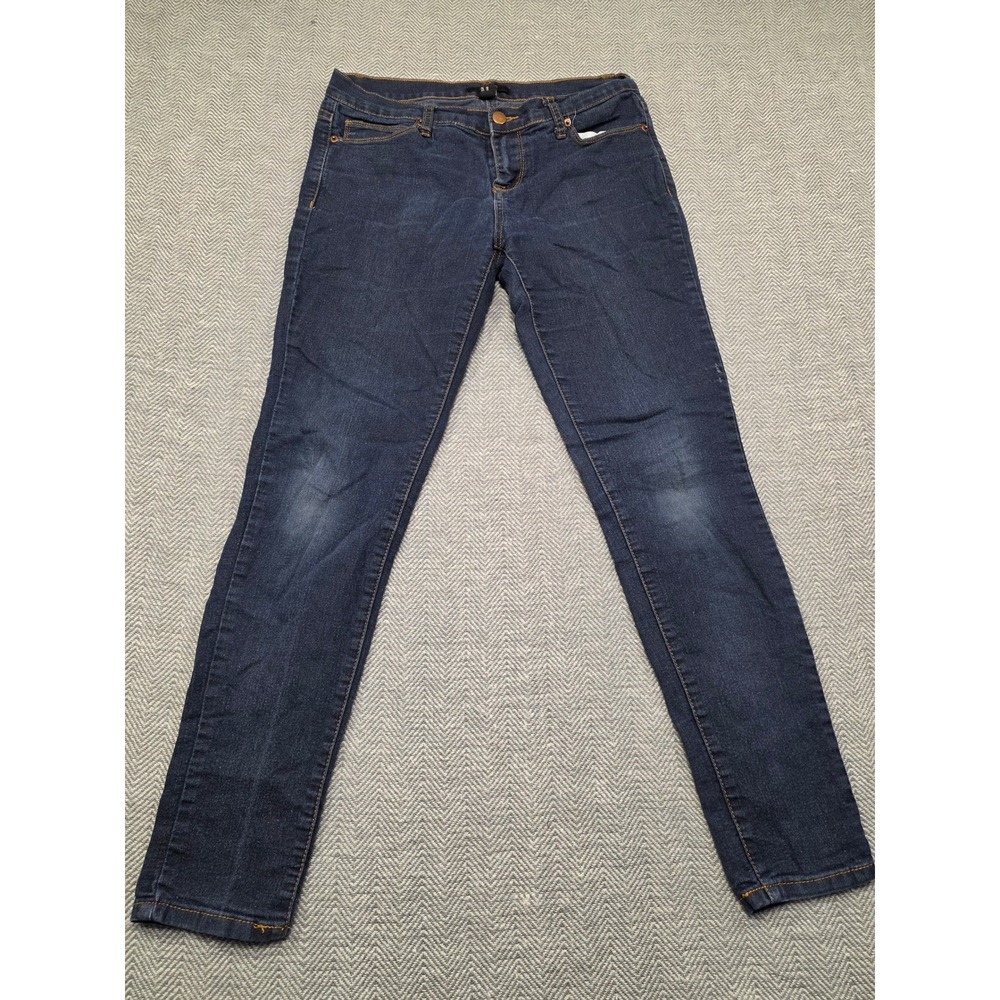 Forever 21 Womens Skinny Jeans Dark Wash Blue Low Rise Size 28 Denim Pants